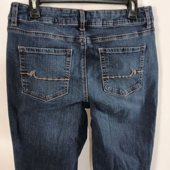 M. Jeans by Maurices Mid Rise Straight Leg Jeans Women’s Size 12 Short Blue - Picture 3 of 6